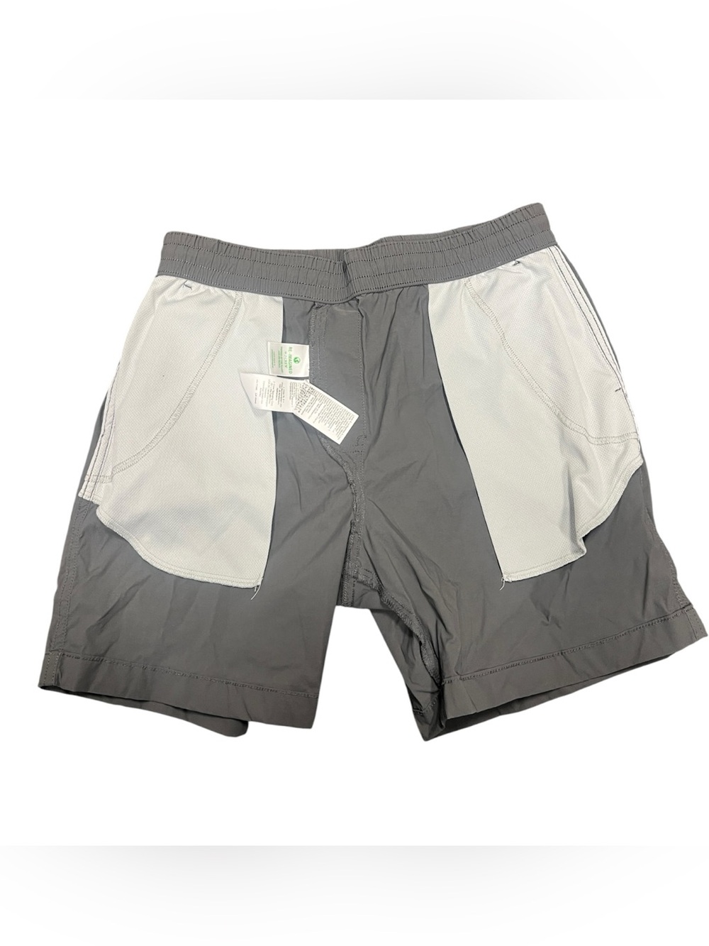 LNC J.Crew 6” Tech Dock Shorts Men’s M Coal Grey Drawstring Stretch Performance - Picture 4 of 8